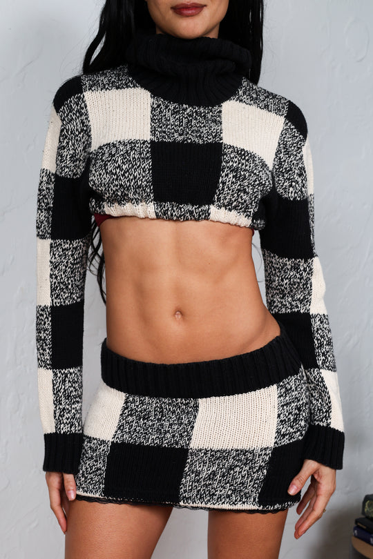Checker Knit Set