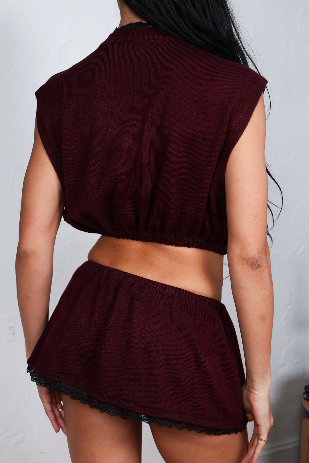 Diamond Vest Lace Set