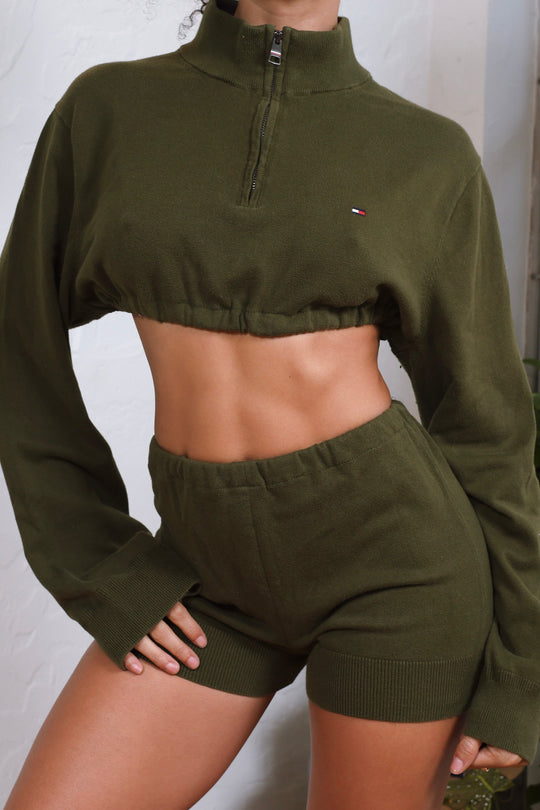 Tommy Olive Knit Set