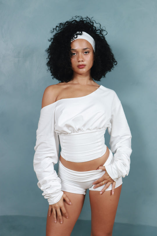 CORSET SWEATER (2 COLORS AVAILABLE)