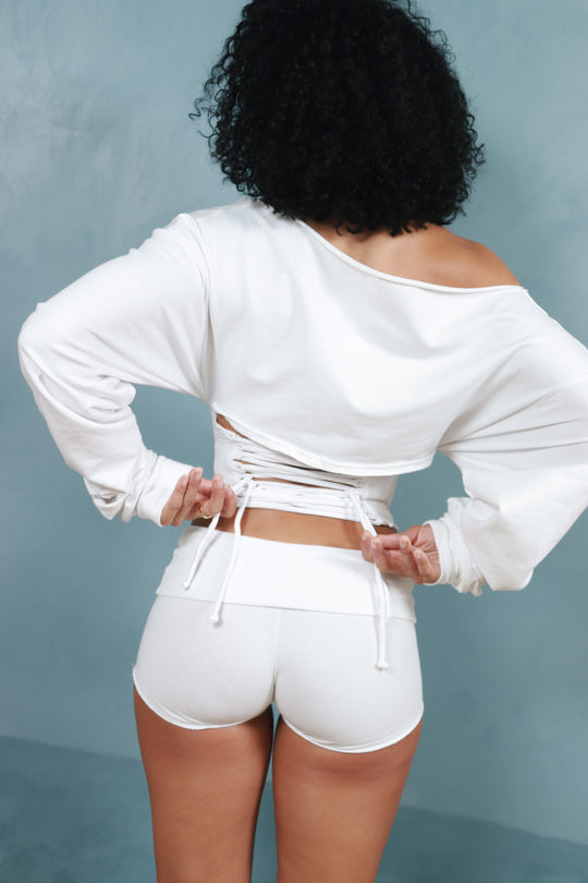 COZY FOLDOVER SHORTS (2 COLORS AVAILABLE)
