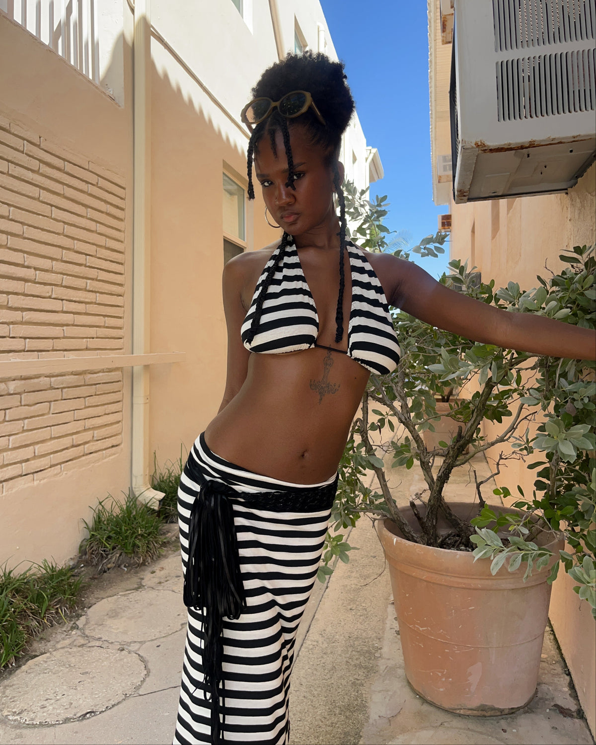 Halter Striped Top - As seen on social media