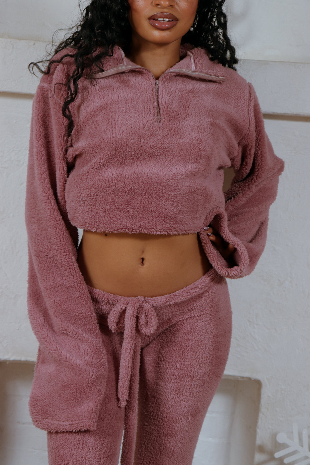 SHERPA QUARTER ZIP SWEATER (4 COLORS AVAILABLE)