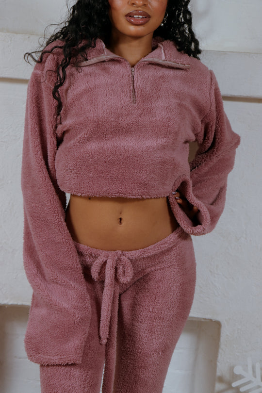 SHERPA QUARTER ZIP SWEATER (4 COLORS AVAILABLE)