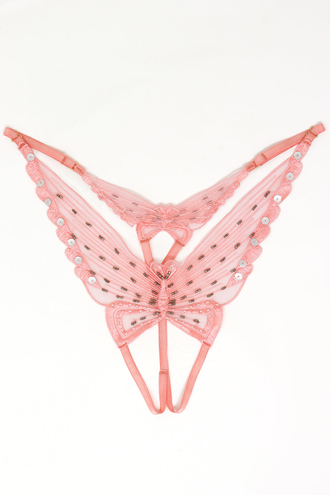 PINK LUX BUTTERFLY PANTY (CROTCHLESS)