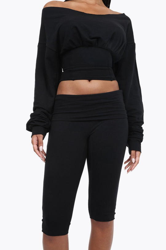 Cozy Foldover Capri - KIKI THE BRAND