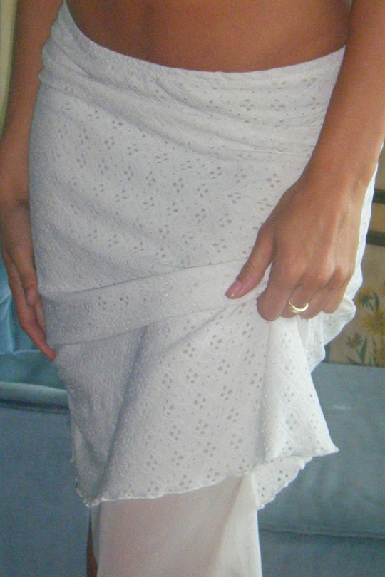 Eyelet Midi Skirt - KIKI THE BRAND
