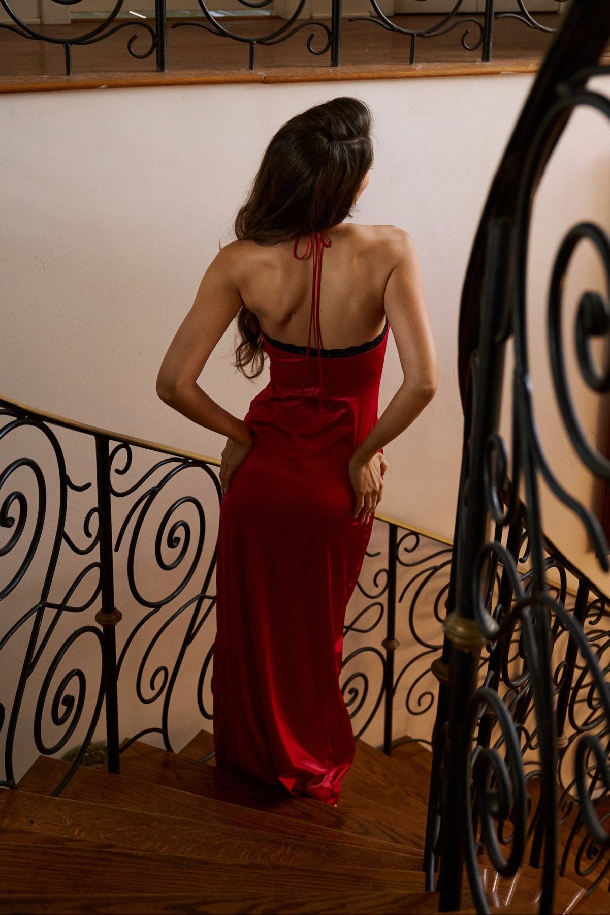 venus dresses red VENUS High Neck Midi Dress | Red